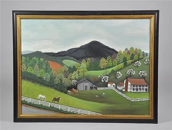 Spring landscape in the Blue Ridge foothills near Roanoke